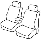 Set coprisedili Superior - Nero/Blu - compatibile per Mercedes Citan (10/12>08/21)