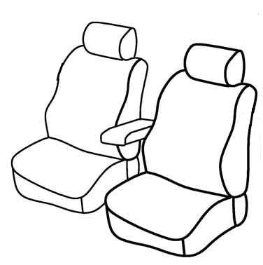 Set coprisedili Superior - Beige - compatibile per Renault Kangoo (02/08>05/21)