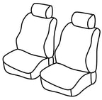 Set coprisedili Superior - Nero/Blu - compatibile per Renault Kangoo (08/97>01/08) dal 2004