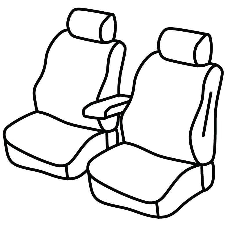 Set coprisedili Superior - Nero/Grigio - compatibile per Renault Kangoo (06/21>)