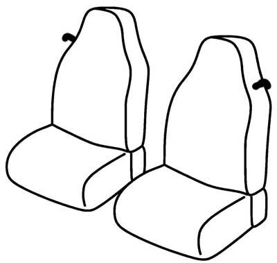Set coprisedili Superior - Nero/Grigio - compatibile per Smart Fortwo (03/00>12/06)