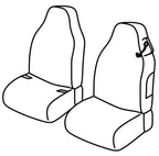 Set coprisedili Superior - Beige - compatibile per Smart Fortwo (11/14>04/24)