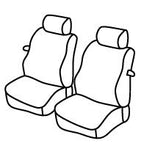 Set coprisedili Superior - Nero/Blu - compatibile per Volkswagen Caddy (11/95>12/03)