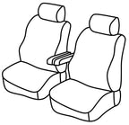 Set coprisedili Superior - Nero/Grigio - compatibile per Volkswagen Transporter T5 (04/03>03/15)