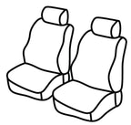 Set coprisedili Superior - Grigio/Nero - compatibile per Volkswagen Caddy (01/21>)
