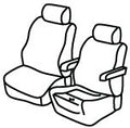 Set coprisedili Superior - Beige - compatibile per Volkswagen Crafter (01/17>)