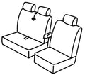Set coprisedili Superior - Nocciola - compatibile per Citroen Jumper (05/14>) - Fiat Ducato (05/14>) - Peugeot Boxer (05/14>)