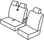 Set coprisedili Superior - Nocciola - compatibile per Ford Transit (07/00>03/14)