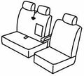 Set coprisedili Superior - Nero/Grigio - compatibile per Mercedes Sprinter (06/06>05/18) - Volkswagen Crafter (04/06>12/16)