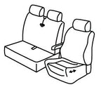 Set coprisedili Superior - Nero/Grigio - compatibile per Mercedes Vito (01/15>)