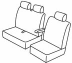 Set coprisedili Superior - Nocciola - compatibile per Fiat Talento (05/16>) - Opel Vivaro (01/14>02/19) - Renault Trafic (06/14>)