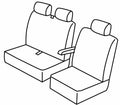 Set coprisedili Superior - Nero/Rosso - compatibile per Fiat Talento (05/16>) - Opel Vivaro (01/14>02/19) - Renault Trafic (06/14>)