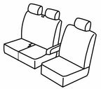 Set coprisedili Superior - Nero/Blu - compatibile per Renault Trafic (06/14>)