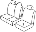 Set coprisedili Superior - Nero/Blu - compatibile per Renault Master (09/19>06/24)