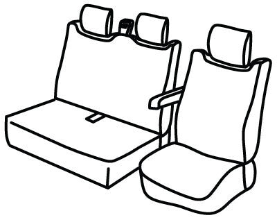Set coprisedili Superior - Nocciola - compatibile per Renault Master (07/24>)