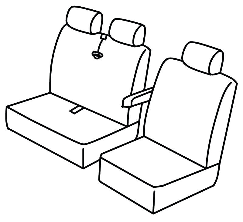 Set coprisedili Superior - Beige - compatibile per Renault Trafic (03/21>)