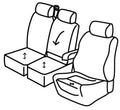 Set coprisedili Superior - Nero/Grigio - compatibile per Volkswagen Crafter (01/17>)