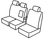 Set coprisedili Superior - Grigio/Nero - compatibile per Iveco Daily (06/14>)