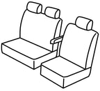 Set coprisedili Superior - Grigio/Nero - compatibile per Iveco Daily (05/06>05/14)