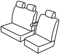 Set coprisedili Superior - Nero/Blu - compatibile per Iveco Daily (05/06>05/14)