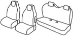 Set coprisedili Superior - Nero/Blu - compatibile per Citroen C1 3p (05/05>02/12) - Citroen C1 5p (05/05>02/12) - Peugeot 107 3p (07/05>02/12) - Peugeot 107 5p (07/05>02/12) - Toyota Aygo 3p (09/05>02/12) - Toyota Aygo 5p (09/05>02/12)