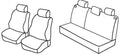 Set coprisedili Superior - Nero/Rosso - compatibile per Dacia Sandero (01/13>01/21) - Dacia Sandero Stepway (01/13>01/21)