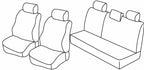 Set coprisedili Superior - Nero/Grigio - compatibile per Dacia Sandero (09/08>12/12) - Dacia Sandero Stepway (07/09>12/12)