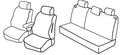 Set coprisedili Superior - Nero/Grigio - compatibile per Dacia Sandero (01/13>01/21) - Dacia Sandero Stepway (01/13>01/21)