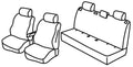 Set coprisedili Superior - Nero/Rosso - compatibile per Dacia Sandero Stepway (02/21>)
