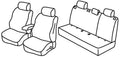 Set coprisedili Superior - Nero/Rosso - compatibile per Dacia Sandero Stepway (02/21>) Urban