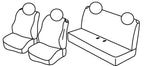 Set coprisedili Superior - Beige - compatibile per Fiat 500 (07/07>06/19) - Fiat 500 Hybrid (07/19>11/24) - Fiat 500C (07/09>08/20)
