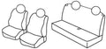 Set coprisedili Superior - Nocciola - compatibile per Fiat Panda (02/12>05/24)