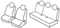 Set coprisedili Superior - Beige - compatibile per Fiat Panda (02/12>05/24) - Fiat Panda 4x4 (11/12>08/22) - Fiat Panda City Cross (10/14>) - Fiat Panda Cross (10/14>)