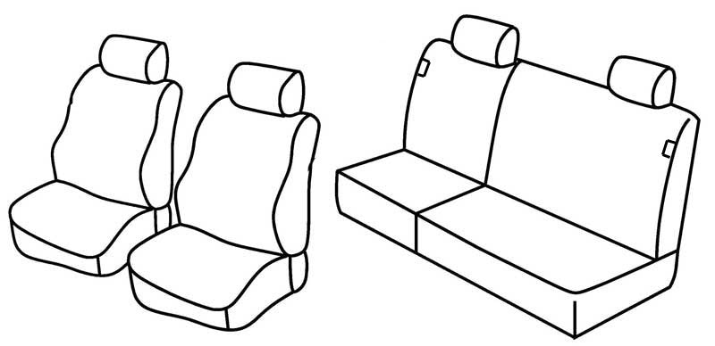 Set coprisedili Superior - Nocciola - compatibile per Fiat Punto 5p (01/93>08/99)