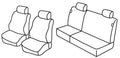 Set coprisedili Superior - Nocciola - compatibile per Fiat Punto 5p (01/93>08/99)