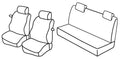 Set coprisedili Superior - Nero/Rosso - compatibile per Fiat Punto 3p (09/99>08/09) dal 2001