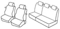 Set coprisedili Superior - Beige - compatibile per Fiat Punto 3p (09/99>08/09) dal 2001