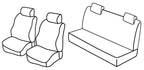 Set coprisedili Superior - Nero/Rosso - compatibile per Fiat Punto 5p (09/99>08/09) dal 2001