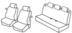 Set coprisedili Superior - Grigio/Nero - compatibile per Fiat Grande Punto 3p (09/05>04/12) - Fiat Punto 3p (01/12>08/18)