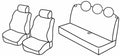 Set coprisedili Superior - Nocciola - compatibile per Fiat Panda (02/12>05/24)