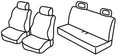 Set coprisedili Superior - Nero/Grigio - compatibile per Fiat Panda (09/03>01/12) Dynamic