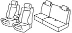 Set coprisedili Superior - Beige - compatibile per Fiat Grande Punto 3p (09/05>04/12) - Fiat Punto 3p (01/12>08/18) - Fiat Punto Evo 3p (10/09>04/12)