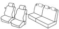 Set coprisedili Superior - Beige - compatibile per Ford Fiesta 3p (11/02>08/08)