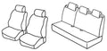Set coprisedili Superior - Beige - compatibile per Ford Fiesta 5p (09/08>05/17)