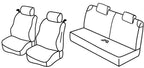Set coprisedili Superior - Nero/Rosso - compatibile per Ford Ka (01/09>09/16) - Ford Ka+ (10/16>09/19)