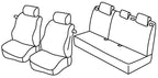 Set coprisedili Superior - Nero/Rosso - compatibile per Ford Fiesta 3p (06/17>08/23)