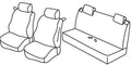 Set coprisedili Superior - Grigio/Nero - compatibile per Ford Ka (01/09>09/16) - Ford Ka+ (10/16>09/19)