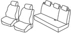 Set coprisedili Superior - Grigio/Nero - compatibile per Hyundai Getz 5p (07/02>01/09)