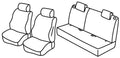 Set coprisedili Superior - Nero/Rosso - compatibile per Kia Picanto 5p (06/17>)