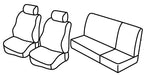 Set coprisedili Superior - Nero/Rosso - compatibile per Land Rover Defender 5p (01/90>07/10)